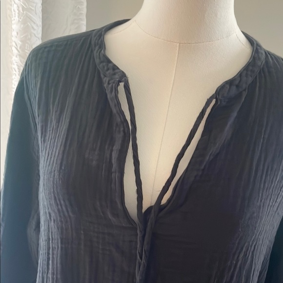 The Drop Gauze Black Summer Black Flowy Dress Medium - Picture 9 of 13